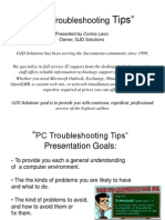 "PC Tips": Troubleshooting