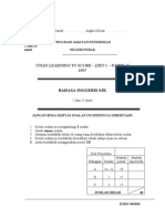 Ujian Learning To Score - (Set 1 - Paper 2) 2005: Bahasa Inggeris SJK