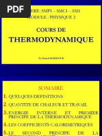 Cours de Thermodynamyque Sm1-Smp1-Smc1