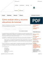 Cómo Evaluar Sitios y Recursos Educativos de Internet - Recursos Educ - Ar