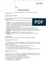 Fiscalité Approfondie - Contrôle Continu 2007-2008