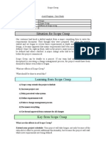 Case Study - Scope Management