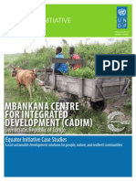 Case Studies UNDP: MBANKANA CENTRE FOR INTEGRATED DEVELOPMENT (CADIM), Democratic Republic of The Congo