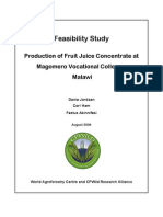 FruitJuiceConcentrate Malawi Feasibility CPWild PDF