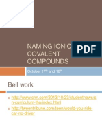 Naming Ionic and Covalent Compounds