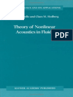 Theoryofnonlinearacousticsinfluids