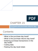 Chapter 15 - Purchase and Purchase Returns Day Books