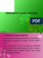 1 Persuasive Legal Analysis