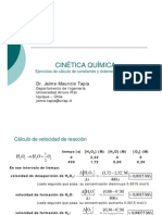 Ejercicios de Cinética Química