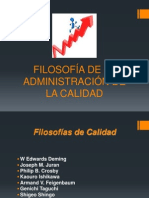 Filosofía de La Calidad