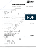 Online Solution of Assignment of Maths On Matrices and Determinants PDF