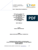 Actividad 6 Trabajo Final Colaborativo 1 Manejo de Recursos Naturales y Energeticos