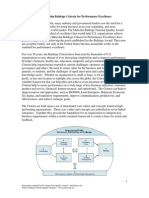 The Malcolm Baldrige Criteria For Performance Excellence 200910