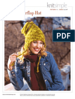 Tasseled Earflap Hat: Pattern Issue