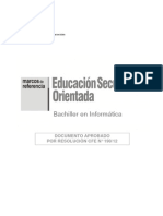 Educación Secundaria Orientada en Informática