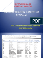 Anticoagulacion y Anestesia Regional