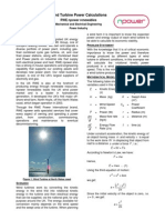 Wind Turbine Power Calculation PDF