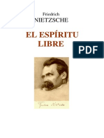 NIETZSCHE, Friedrich, El Espíritu Libre