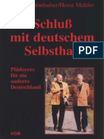 Schluß Mit Deutschem Selbsthaß - Mahler-Schönhuber