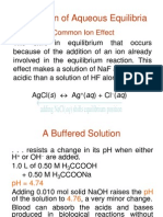 Applications of Aqueous Equilibria