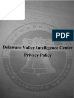 Delaware Valley Intelligence Center Privacy Policy - Declphl 2013-11-04 PDF