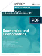 Postgraduate Courses in Economics and Econometrics 2014 PDF