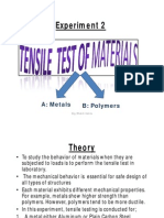 Experiment 2: Tensile Test Prelab