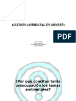 Gestión Ambiental en La Minería