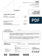 Your Account at A Glance: Total Outstanding Balance $221.70