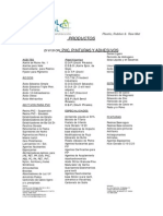 Lista de Productos - Ameripol - 2012