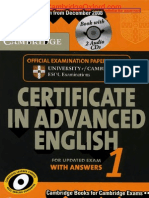 Cambridge Certificate in Advanced English 1