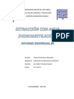 Extraccion Con Agua (Hidrodestilacion) - Esquemas y Aplicaciones - Flores Pardo Bruno Alexandre