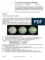 Devoir Commun Physique Chimie Mai 2010 PDF