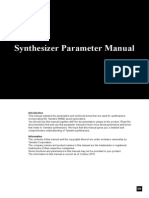 Yamaha CP4 - Synthesizer Parameter Manual