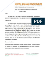 Design of Low Power High Speed Vlsi Adder System