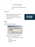 Project Execution Procedure