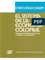 El Sistema de La Economia Colonial - Carlos Sempat Assadourian