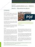 Aluminium Industry - Aluminium Du Maroc Company: Mechanical and Metallurgical Sector - Morocco