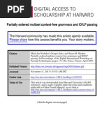 Partially Ordered Multiset Context-Free Grammars and ID/LP Parsing