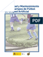 Mantenimiento Campo de Fútbol Césped Artificial