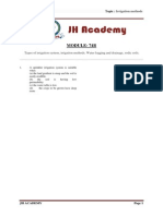 Module-74B: Types of Irrigation System, Irrigation Methods. Water Logging and Drainage, Sodic Soils