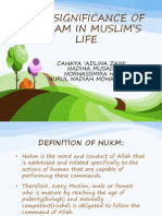 The Significance of Ahkam in Muslim's Life