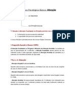 Processos Psicológicos Básicos ATENÇÃO