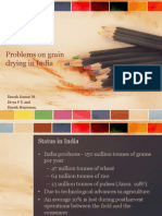 Problems On Grain Drying in India