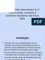 FLORENZANO, Maria Beatriz B. O Mundo Antigo - Economia e Sociedade