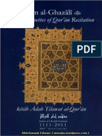 ImamAl Ghazali OnTheEtiquettesOfQuranRecitationkitabAdabTilawatAlQuran PDF