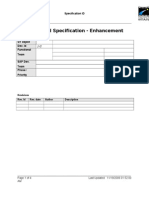 SAP Functional Spec Template