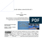 Vivencia de Valores Atraves de Las Tic's PDF