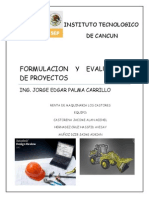 Formulacion y Evaluacion de Proyectos Fin Final de Finales