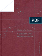 (1968) Claude Lévi-Strauss - Mitológicas 3 - A Origem Dos Modos A Mesa